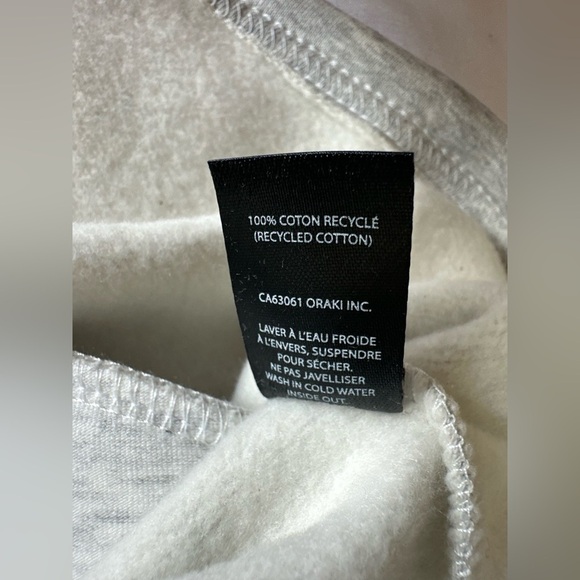 ORAKI NWTs Long Cloud Half-Zip Hoodie - Light Heather Grey Sz XXS - Picture 2 of 4